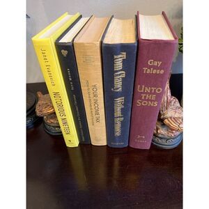 Hardback Books by Color. Mixed Color lot. Group of 5 as Shown